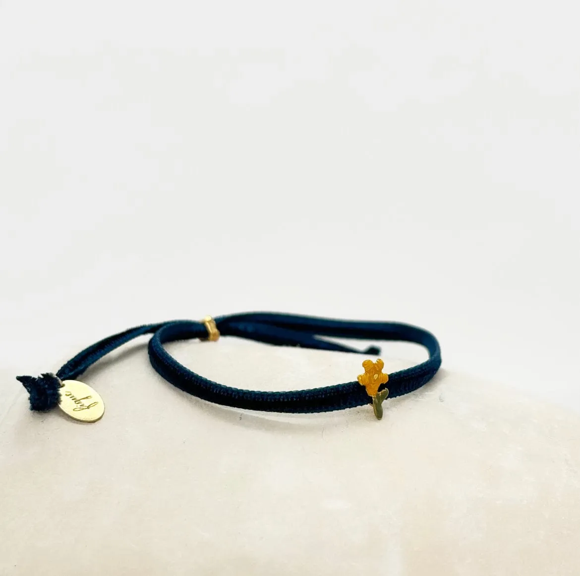 Elise Tsikis Sauge bracelet enfant velours rose