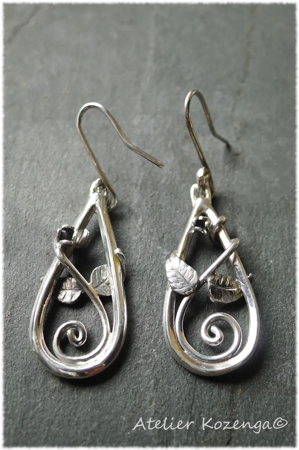 L'Atelier Kozenga Liane boucles d'oreilles argent 950