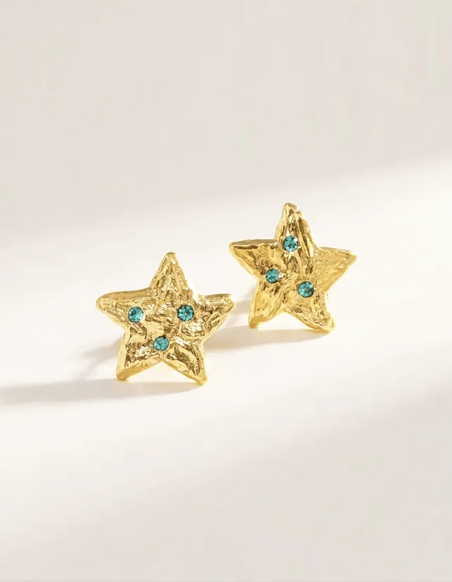Elise Tsikis Cotulla Medium boucles d'oreilles dorées étoile