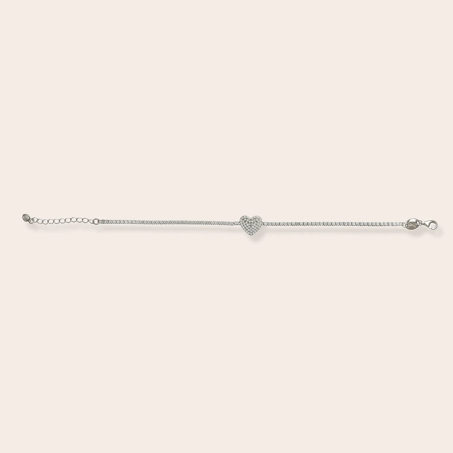 Ultima Edizione Tennis 1,5 mm Cœur bracelet rivière