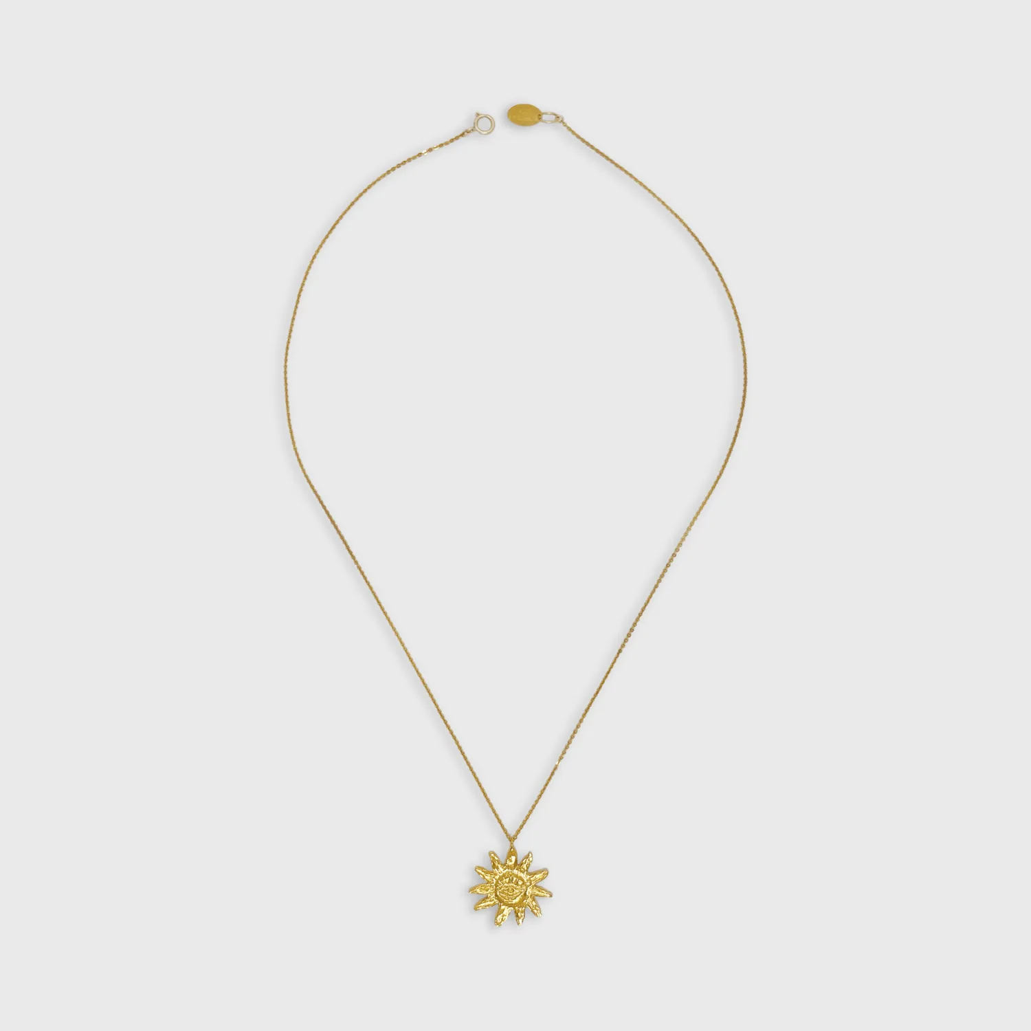 Elise Tsikis Helios Sol collier soleil or jaune 50 cm