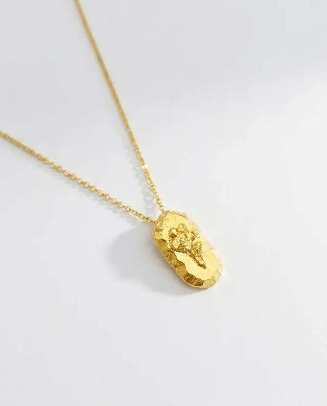 Elise Tsikis Oxi collier céramique doré 40 cm