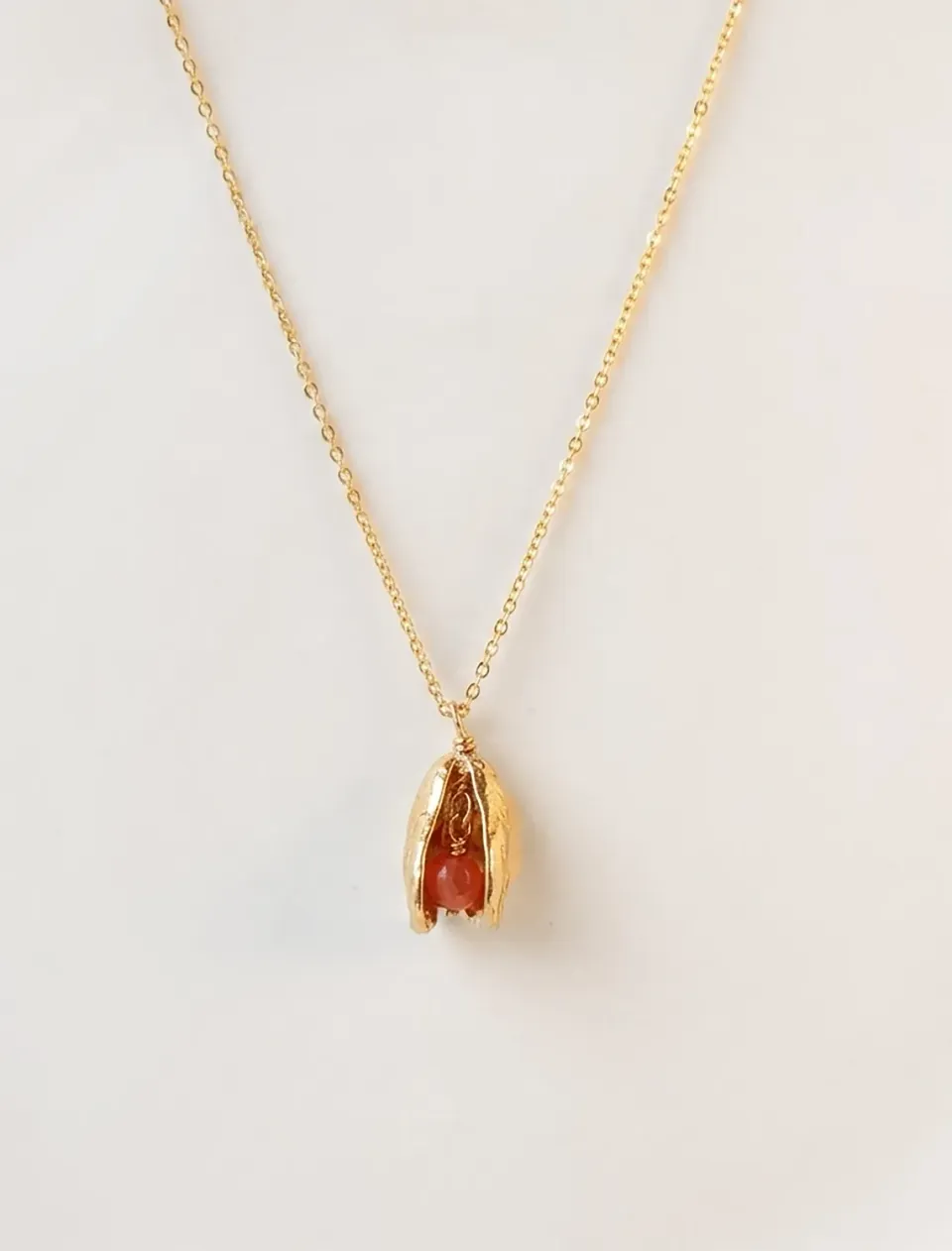 Elise Tsikis Ondine collier coquillage 45 cm femme