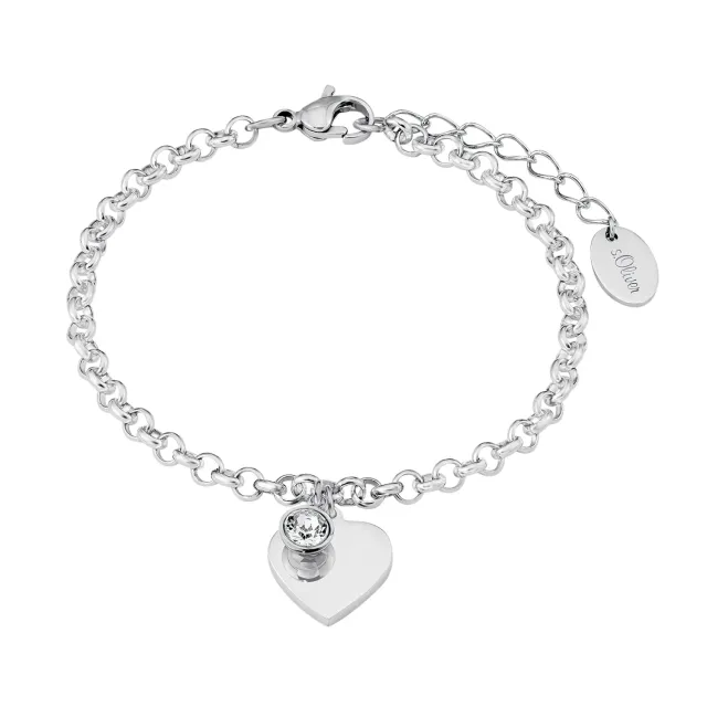s.Oliver Grand Cœur bracelet femme argent 925