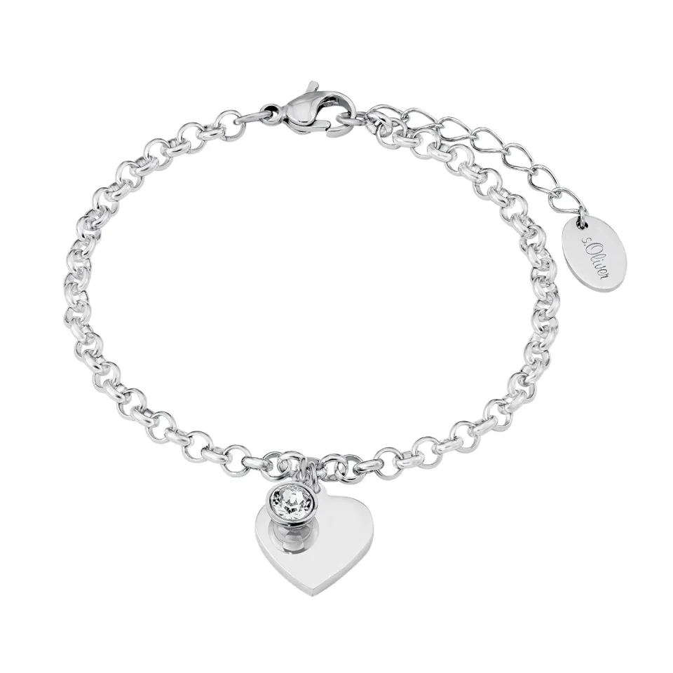 s.Oliver Grand Cœur bracelet femme argent 925
