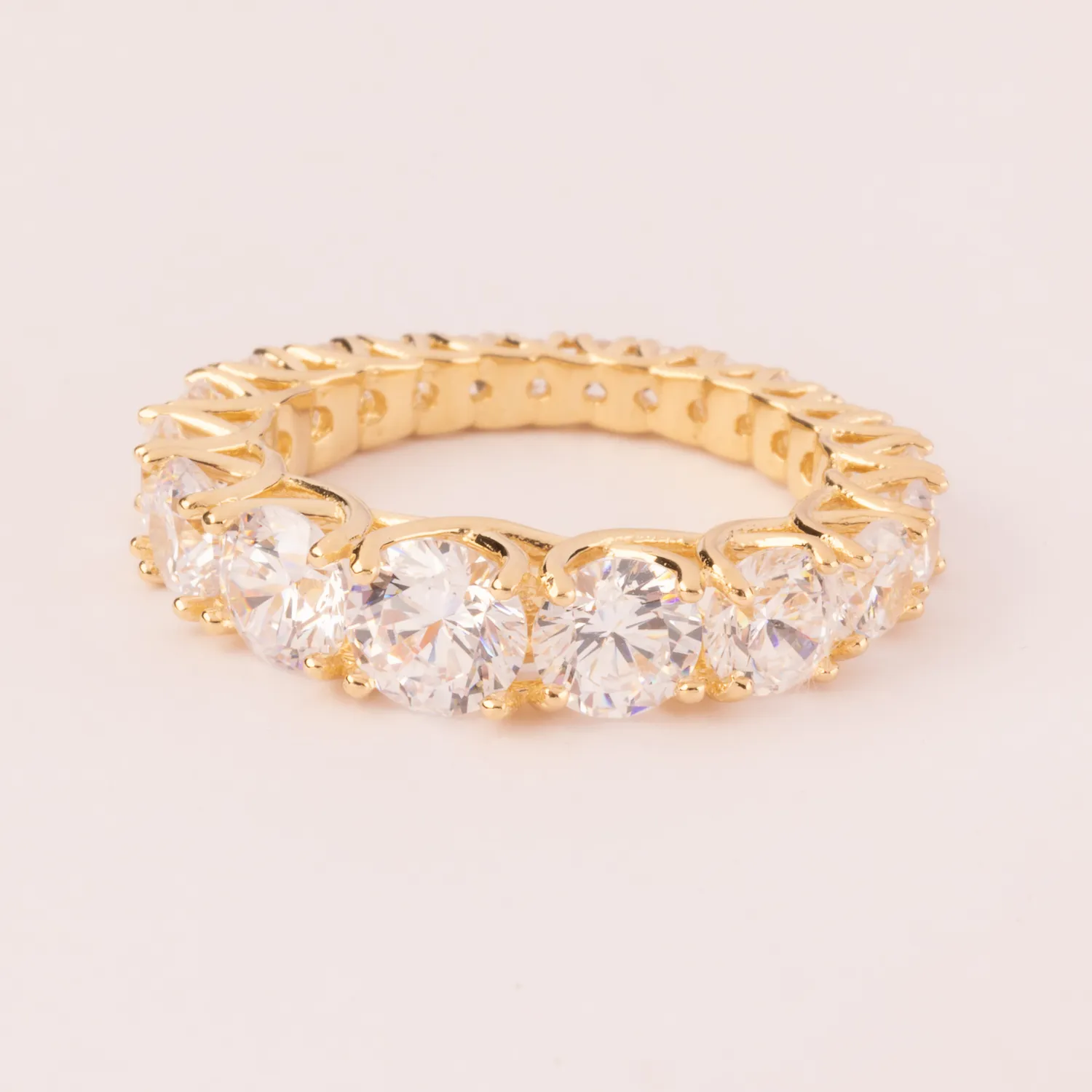 ULTIMA EDIZIONE fedina pavé dégradé bague tour complet zircons