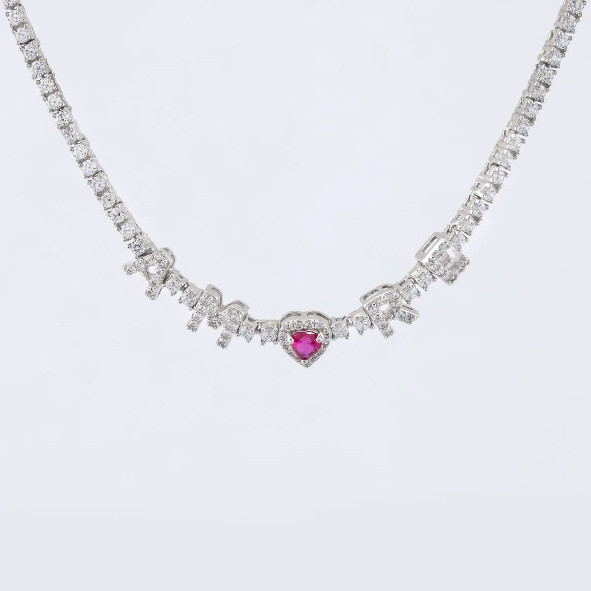 ULTIMA EDIZIONE Amore collier tennis cœur
