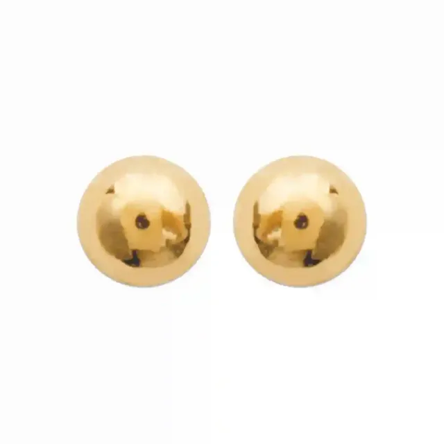 Oriana France boule 2 mm boucles d'oreilles plaqué or hypoallergénique