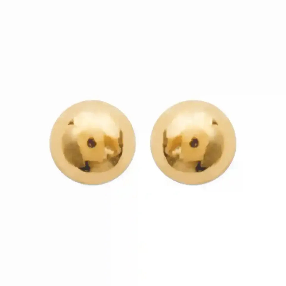 Oriana France boule 2 mm boucles d'oreilles plaqué or hypoallergénique