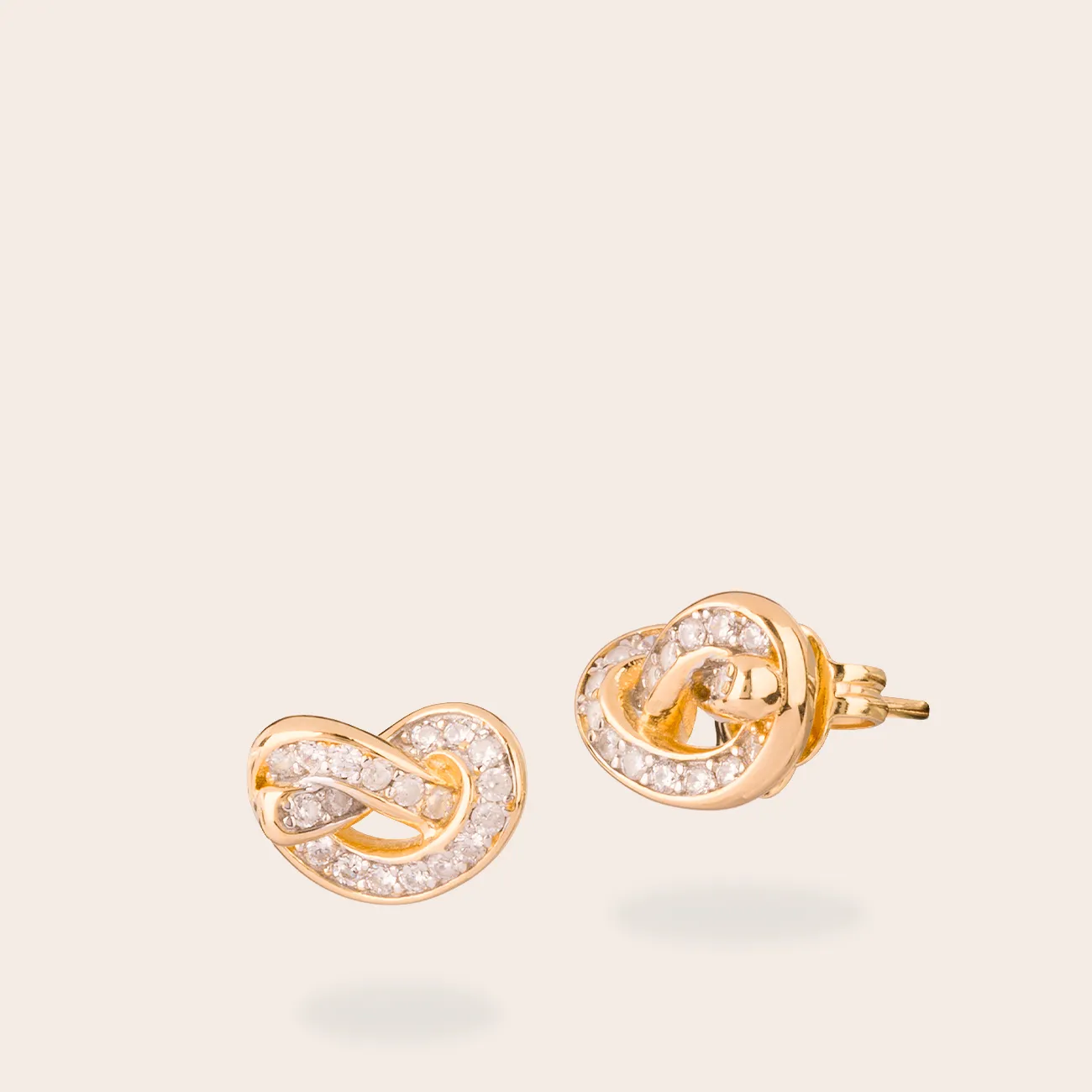 ULTIMA EDIZIONE Nodo Semplice boucles d'oreilles zircons