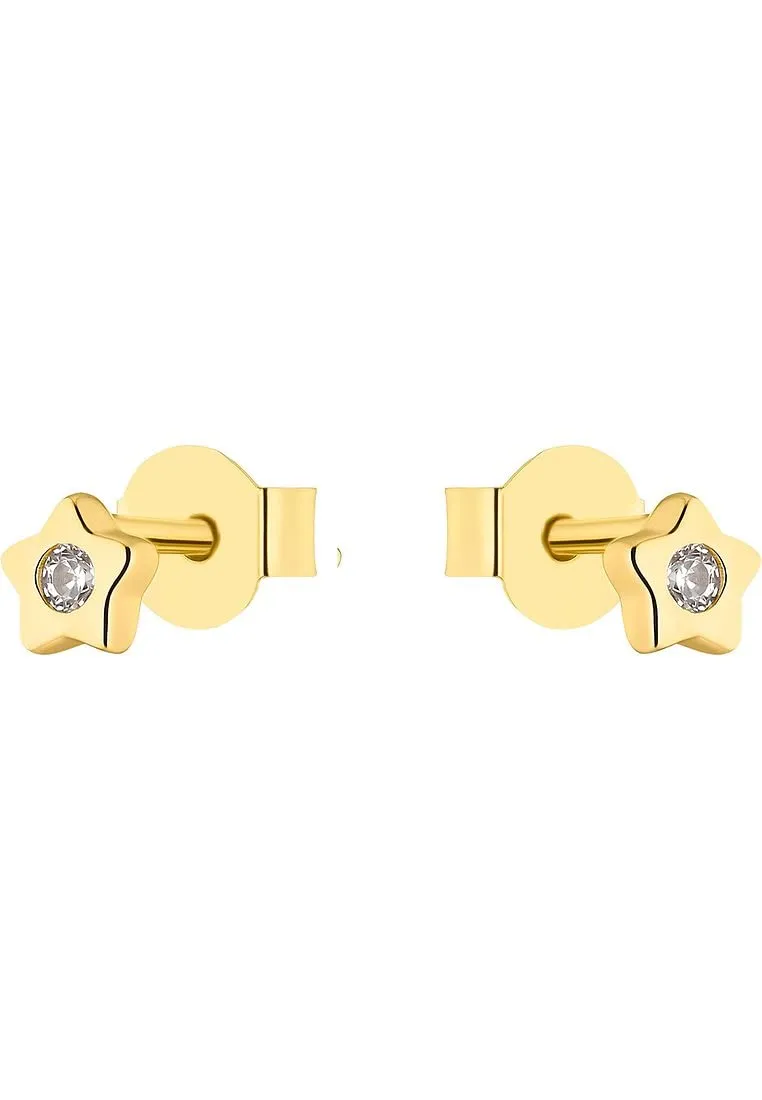 s.Oliver 2034844 boucles d’oreilles étoile doré 0,4 cm argent