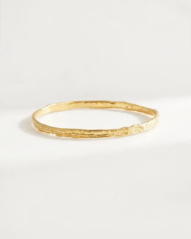 Elise Tsikis Rashmi small jonc bracelet or jaune 6,5 cm