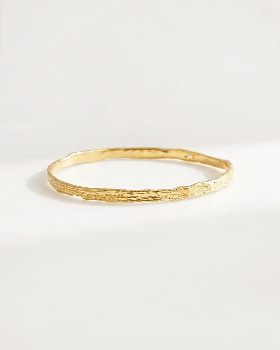 Elise Tsikis Rashmi small jonc bracelet or jaune 6,5 cm