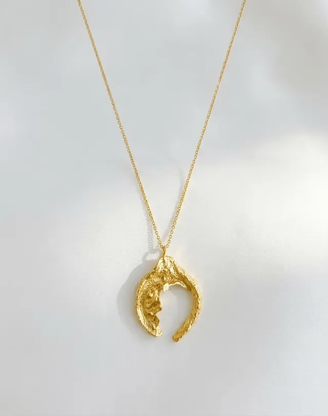 Elise Tsikis Felicitad collier citron doré 50 cm