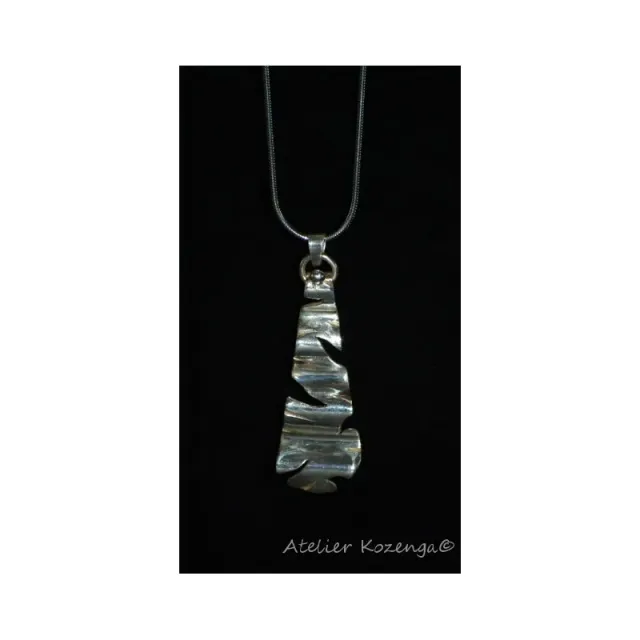 L'Atelier Kozenga Zébra pendentif argent massif 950