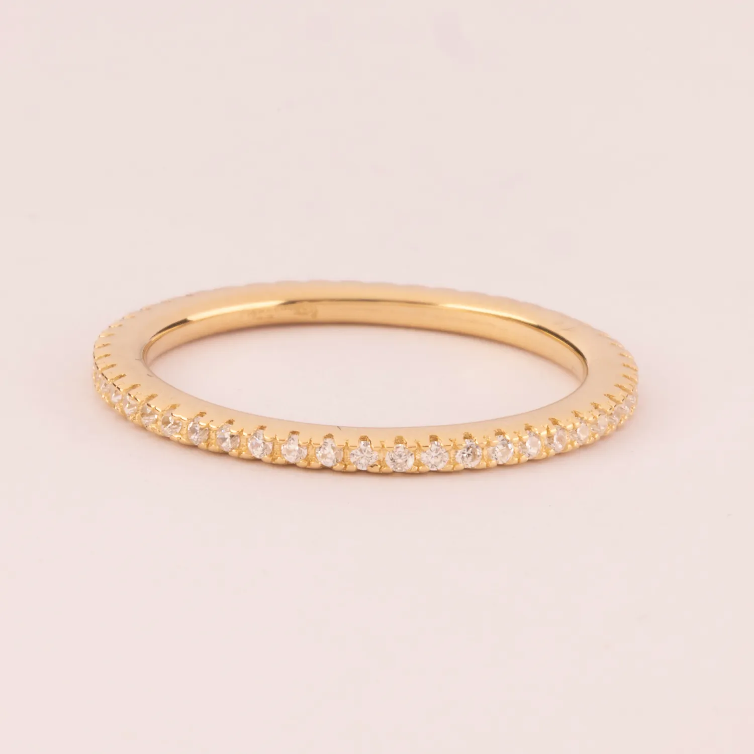 Ultima Edizione Giro Zirconi 1.5 mm bague alliance 1,5 mm