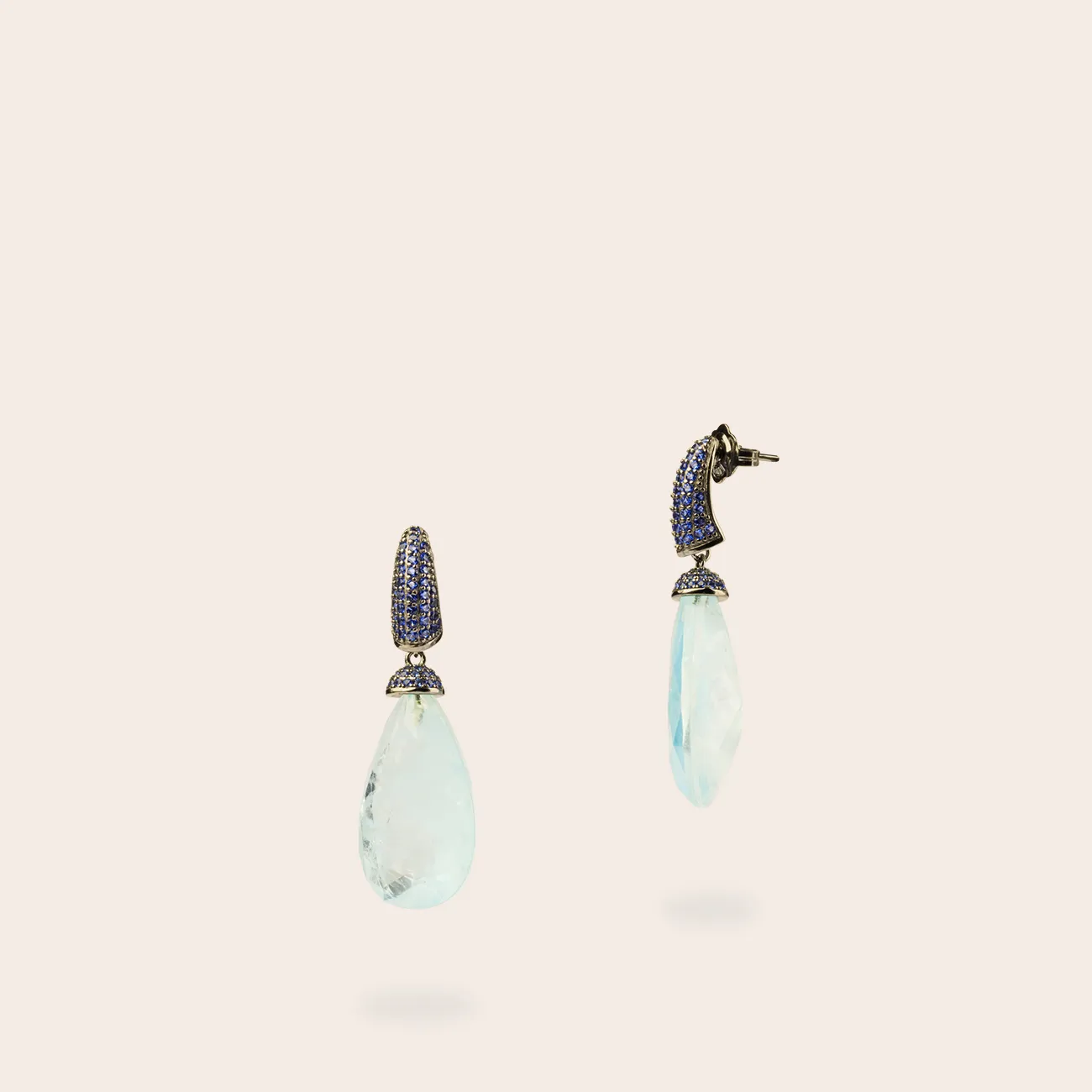 Ultima Edizione Pavé Goutte boucles pendantes couleur