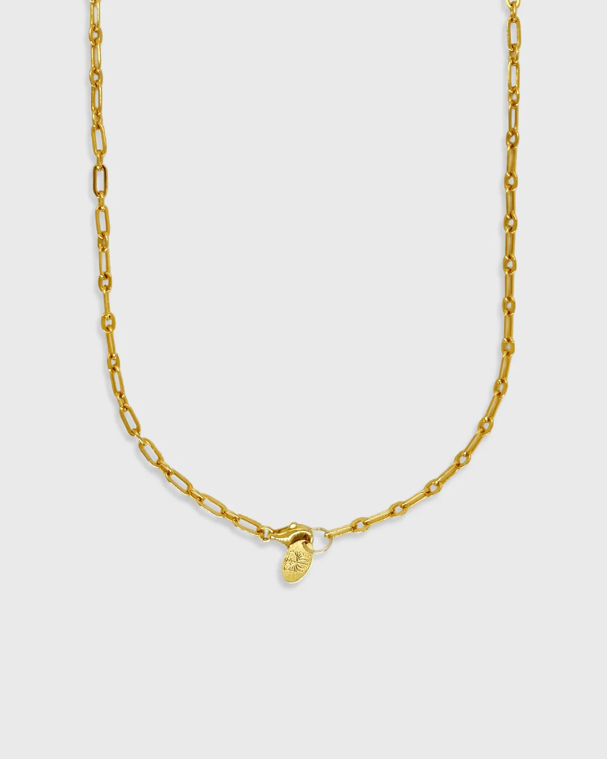 Elise Tsikis Perea collier jaune citron 45 cm doré