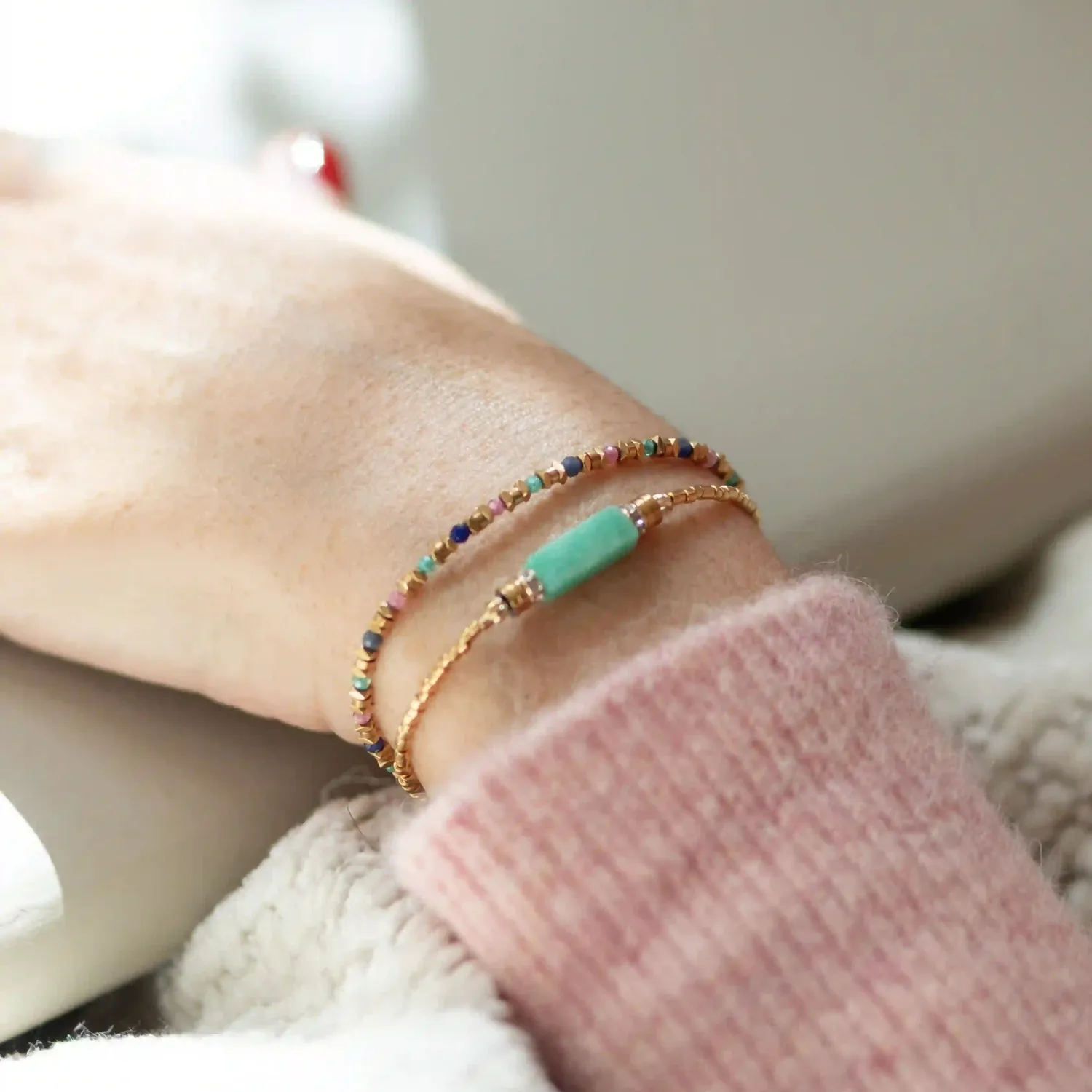 Cloralys Elisio bracelet zirconium 15 cm doré