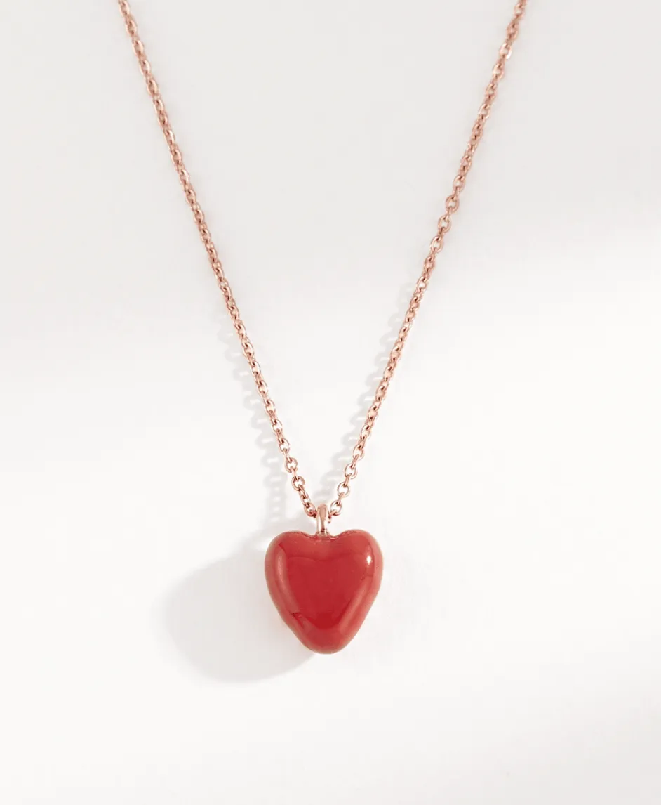 Elise Tsikis Hory Octobre Rose collier cœur