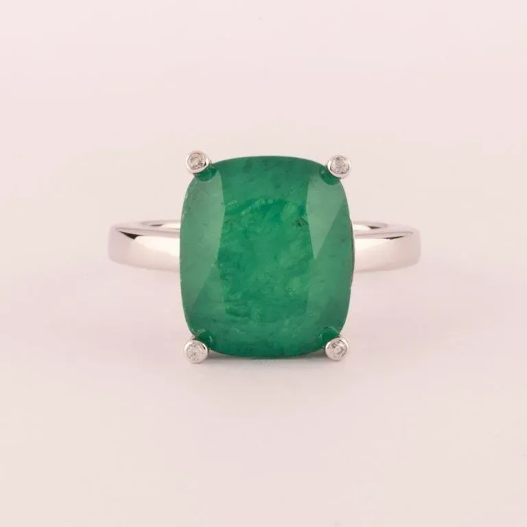 ULTIMA EDIZIONE taille émeraude bague coloriée