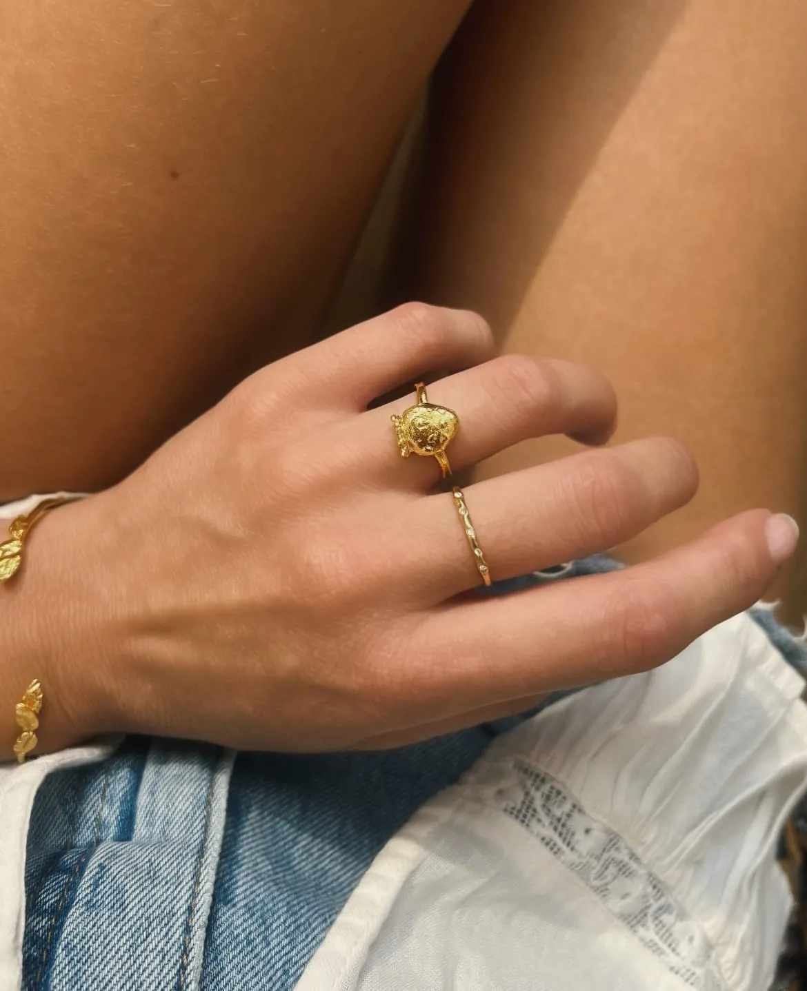 Elise Tsikis Iriano bague fraise taille 50 doré