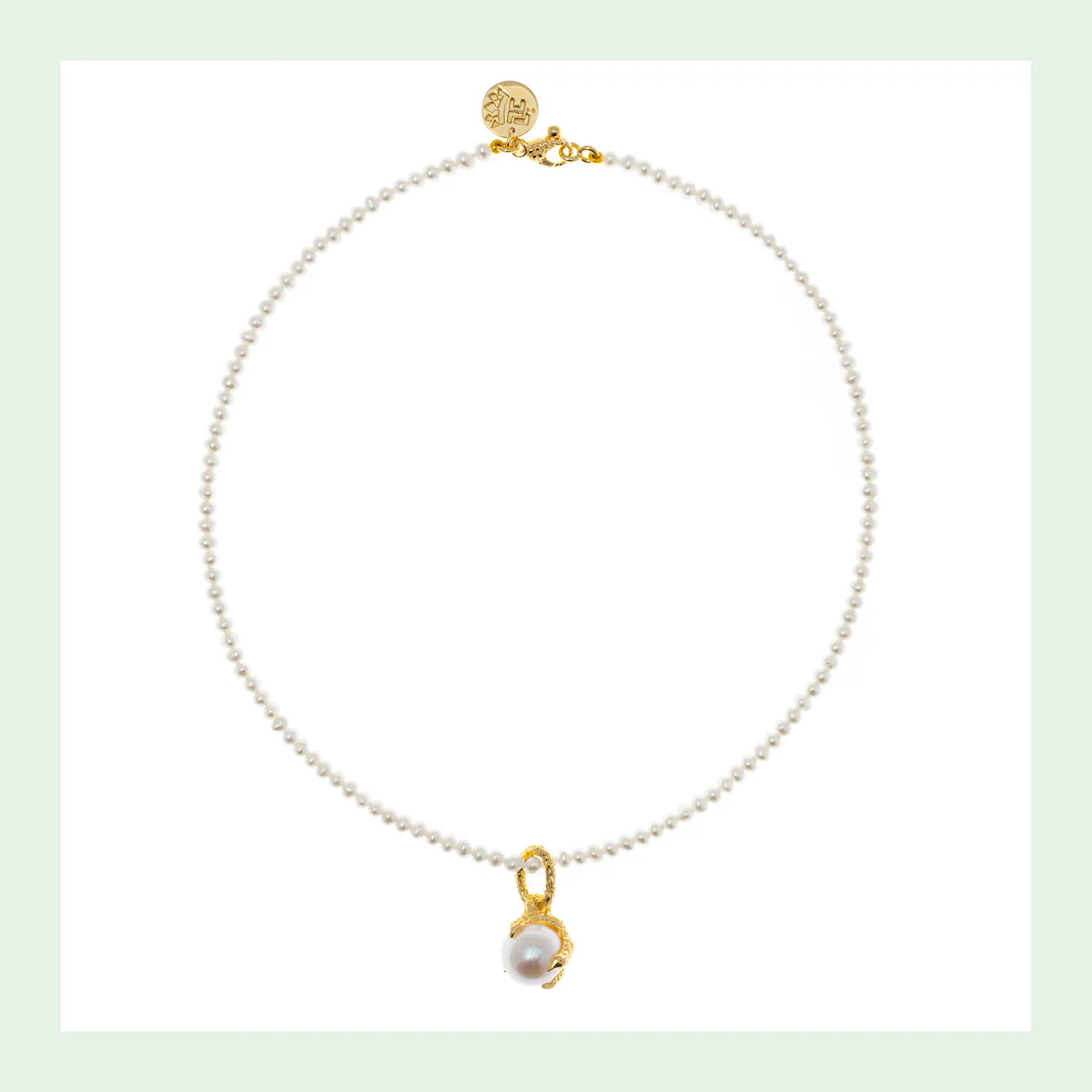 Lorella Tamberi Canal Artemis Talon collier perles 42 cm