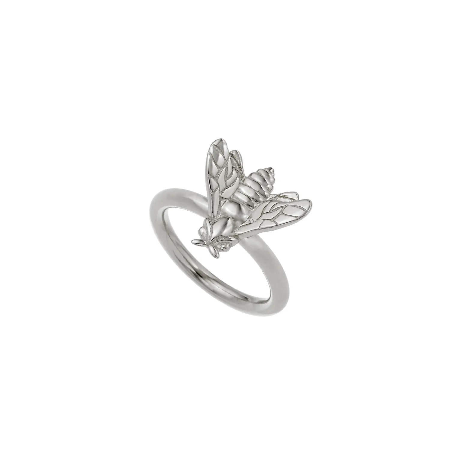 Lorella Tamberi Bee Queen bague petite abeille argentée