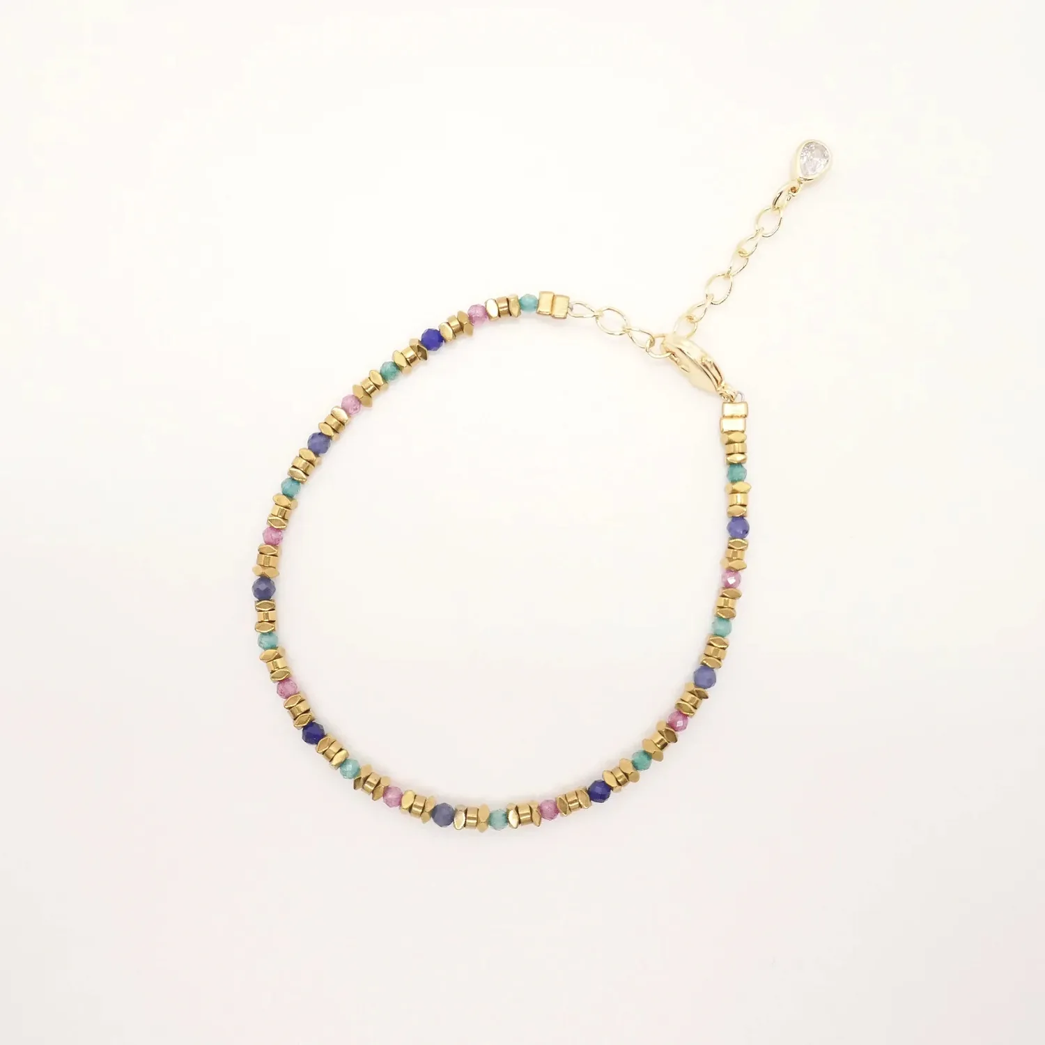 Cloralys Elisio bracelet zirconium 15 cm doré