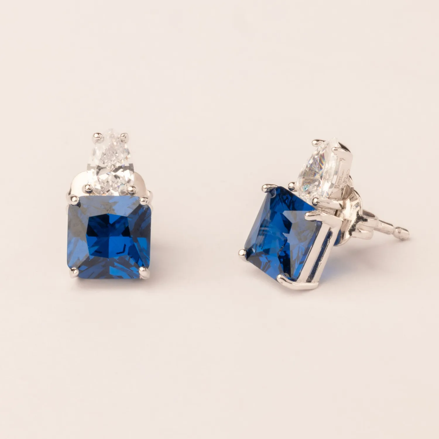 Ultima Edizione Drops boucles doreilles pierre carrée colorée
