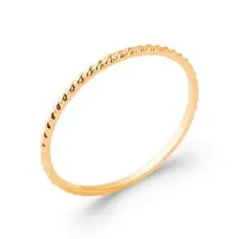 Oriana France Chiara bague fine plaqué or 18 carats