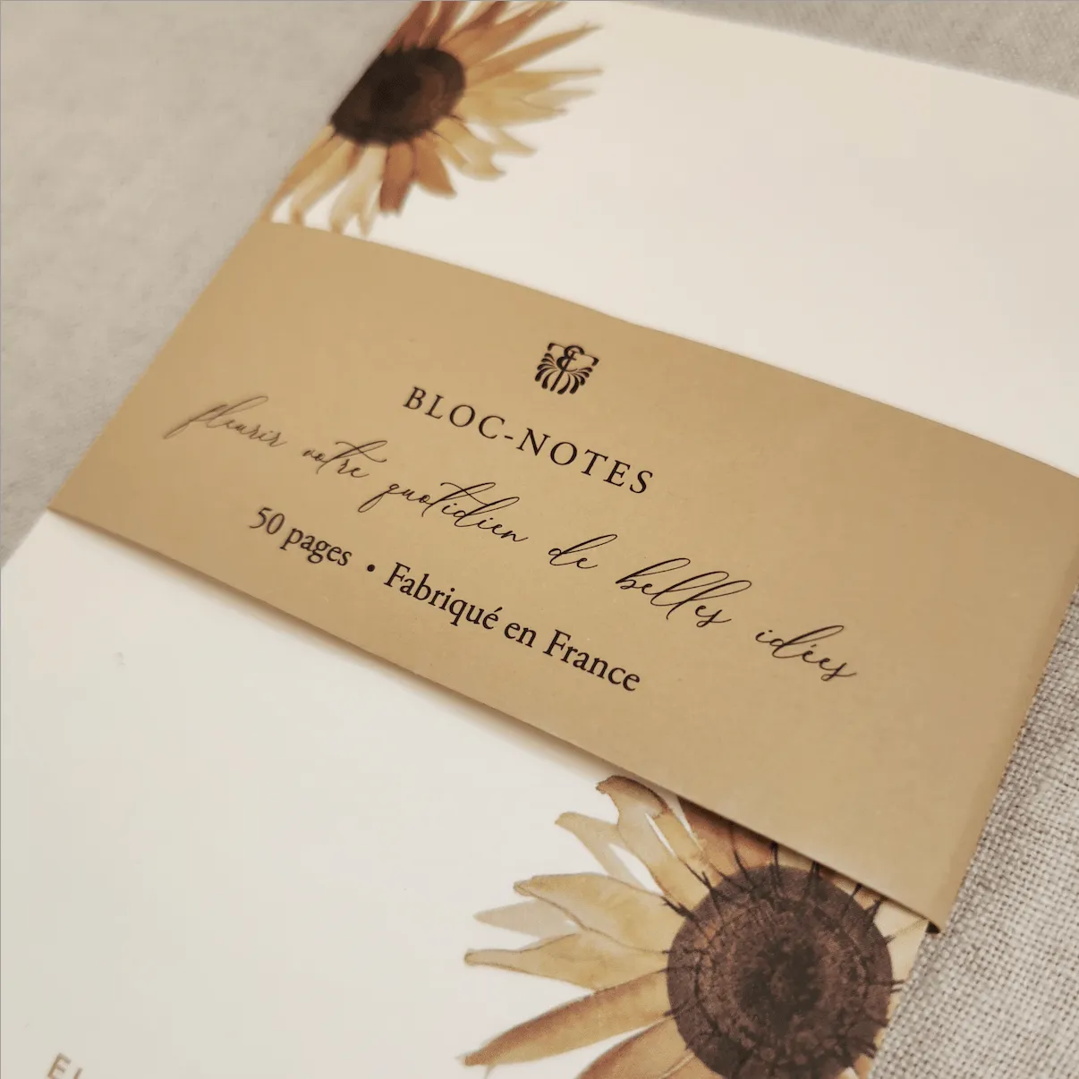 Elise Tsikis Angela bloc-note fleuri A6 50 feuilles