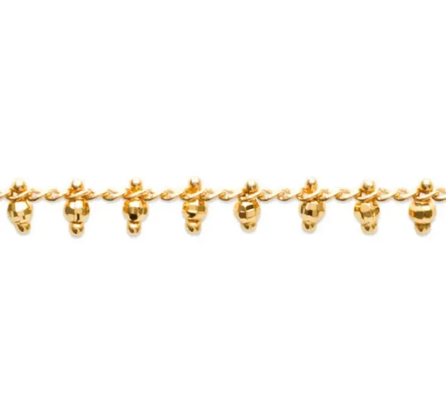 Oriana France bracelet breloques perles plaqué or hypoallergénique
