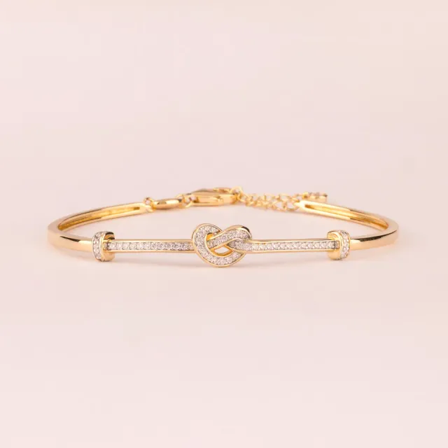Ultima Edizione Bangle Nodo bracelet jonc zircons