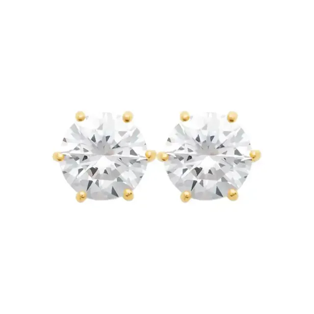 Oriana France zircon clous d’oreilles plaqué or hypoallergénique