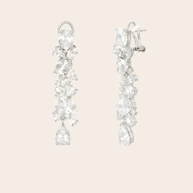 Ultima Edizione boucles pendantes zircones blancs