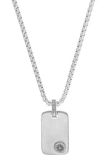 s.Oliver 2037997 collier homme acier boussole 55+5 cm
