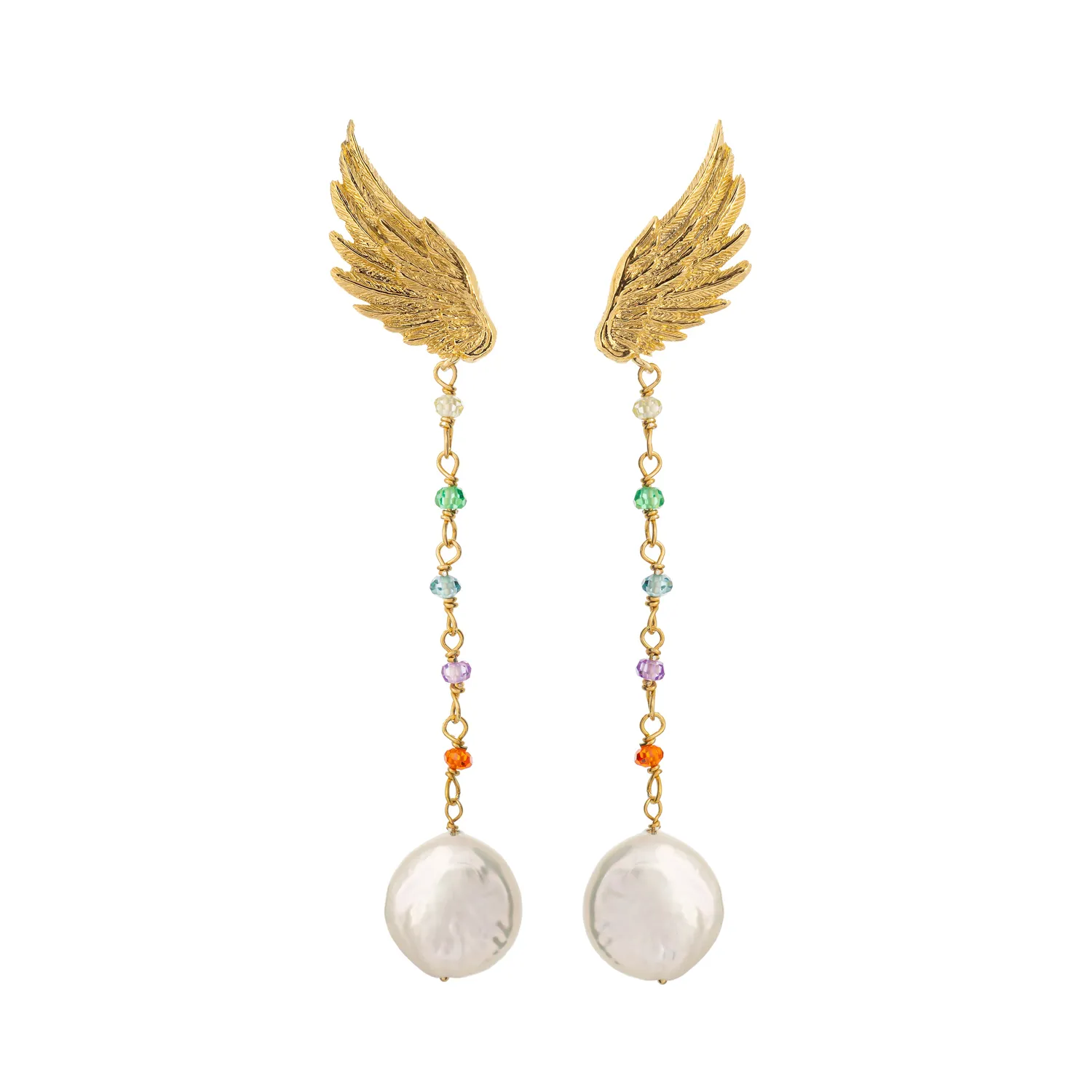 Lorella Tamberi Canal Artemis boucles d'oreilles perles doré