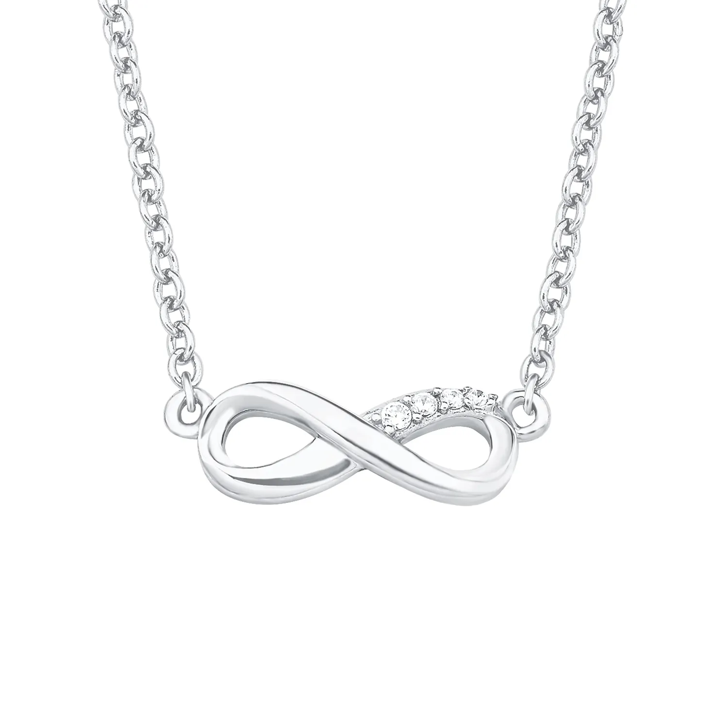 s.Oliver Infini Grand collier femme argent zircone