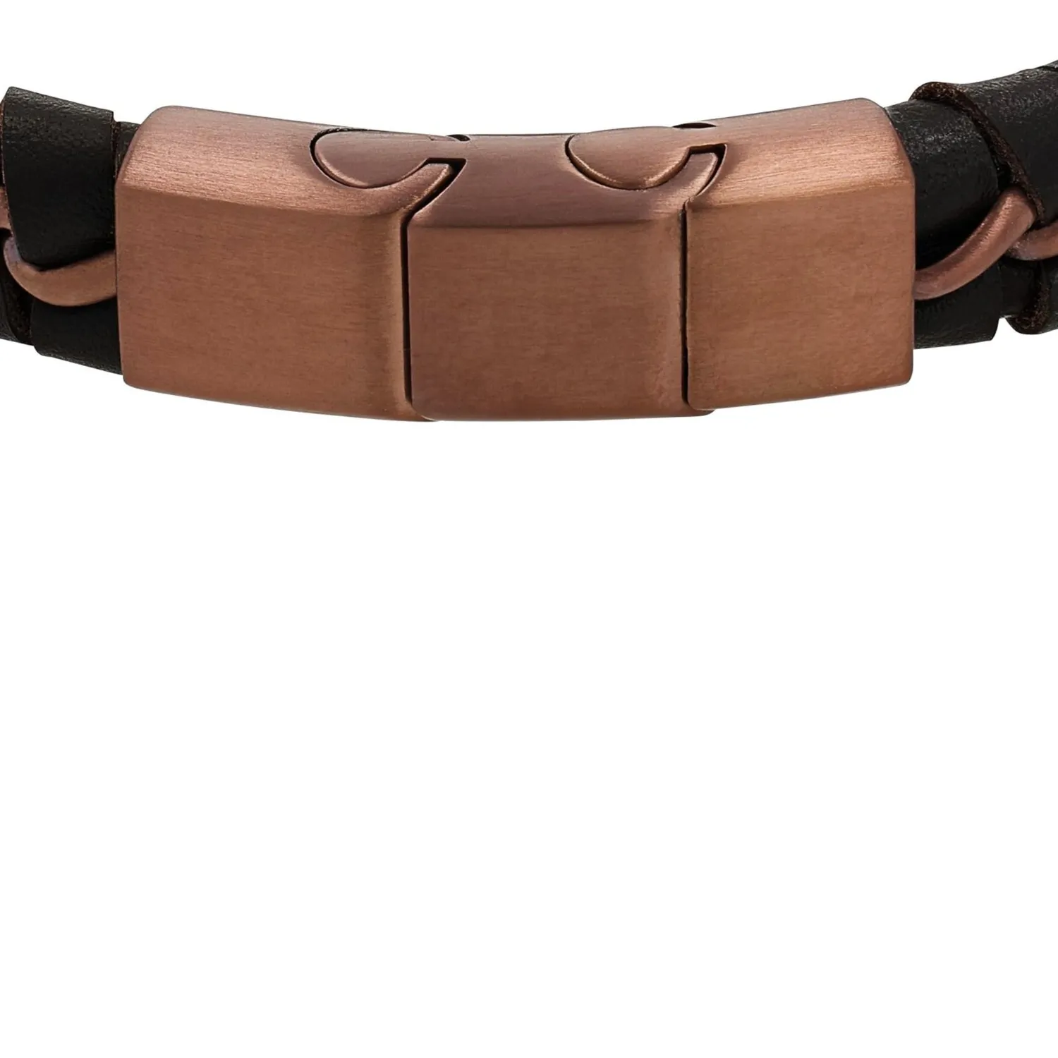 s.Oliver 2037990 bracelet homme cuir noir acier