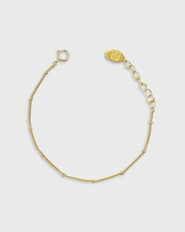 Elise Tsikis Epure Arani bracelet perles dorées