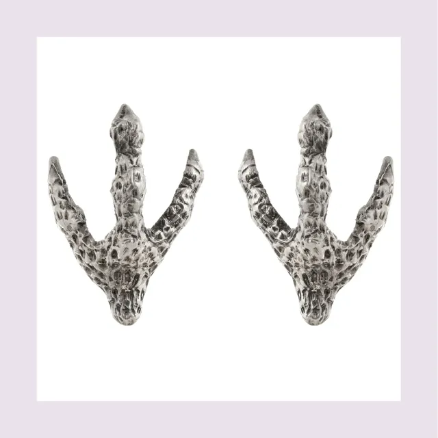 Lorella Tamberi Canal Artemis Talon boucles argent oxydé