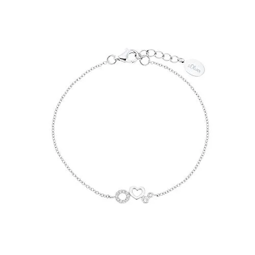 s.Oliver 2031465 bracelet fille argent cœur 14 cm