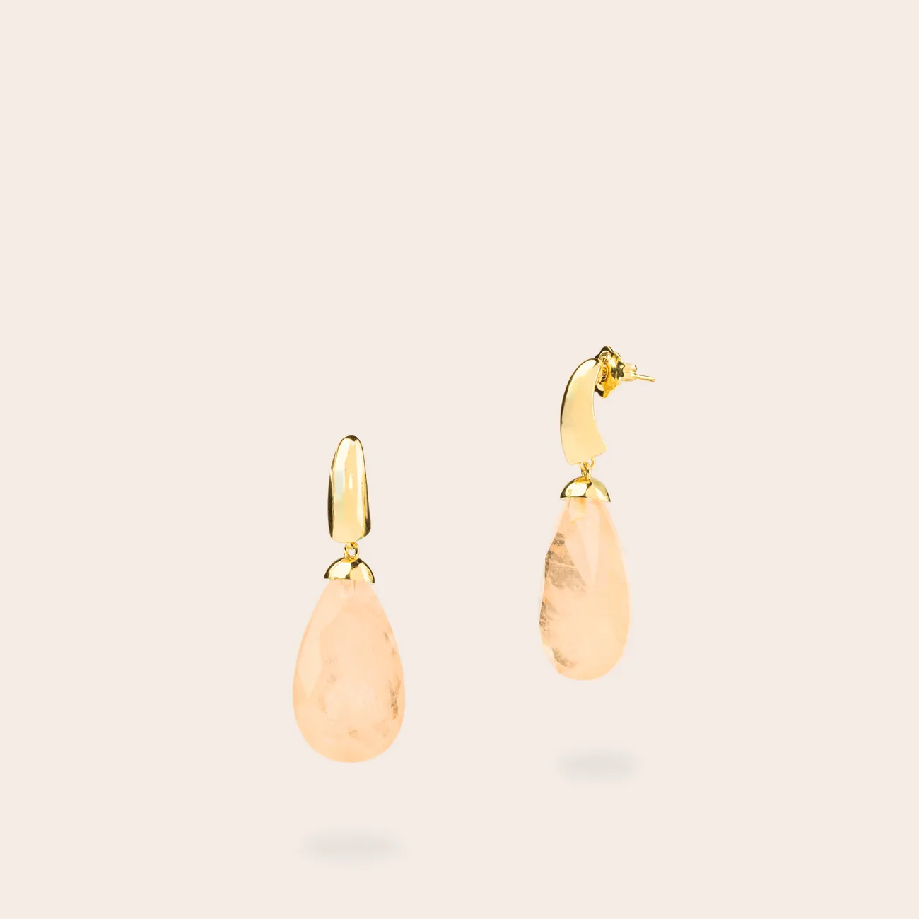 Ultima Edizione goutte colorée boucles d’oreilles pendantes lisses