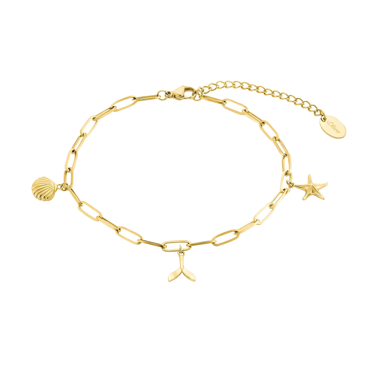 s.Oliver Bracelet Cheville Étoile Argent 22+5 cm Été