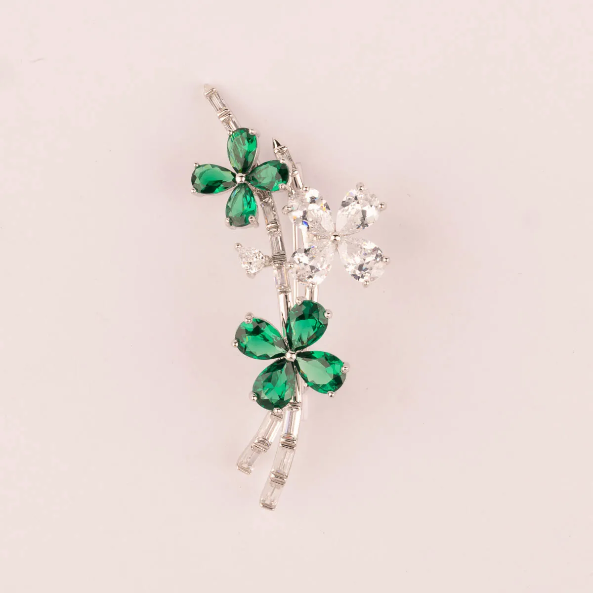 ULTIMA EDIZIONE broche rameau fleurs colorées