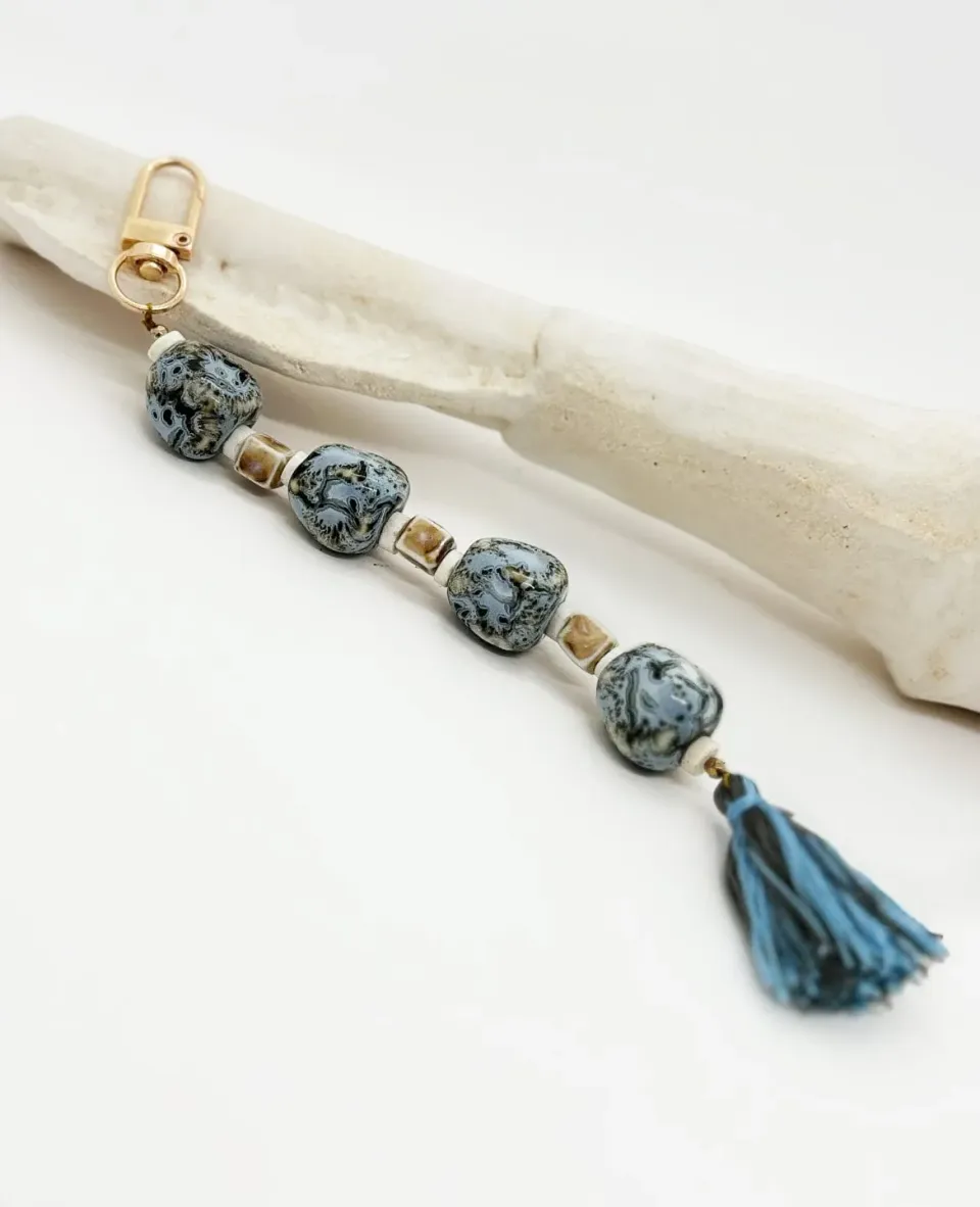Elise Tsikis Dali bijou de sac bleu 20 cm
