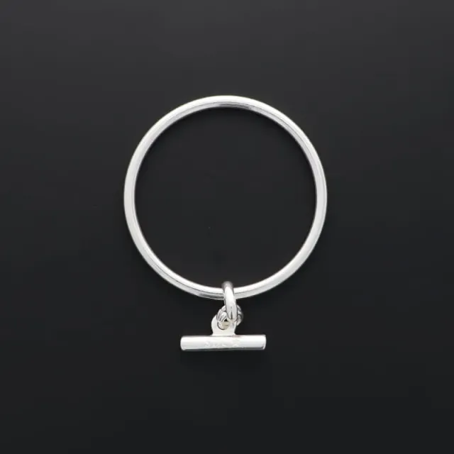 Secret de Cuir N°81 jonc barre plaqué argent