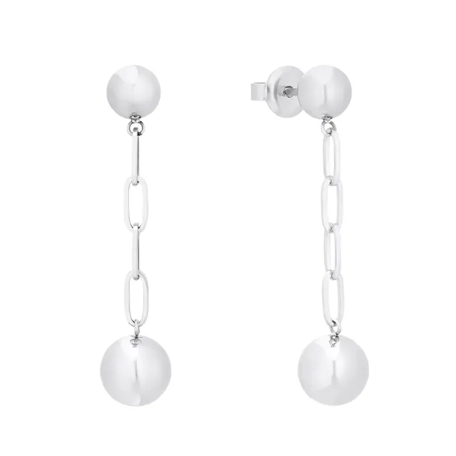 s.Oliver 2031476 boucles d’oreilles acier argenté 0,8 cm