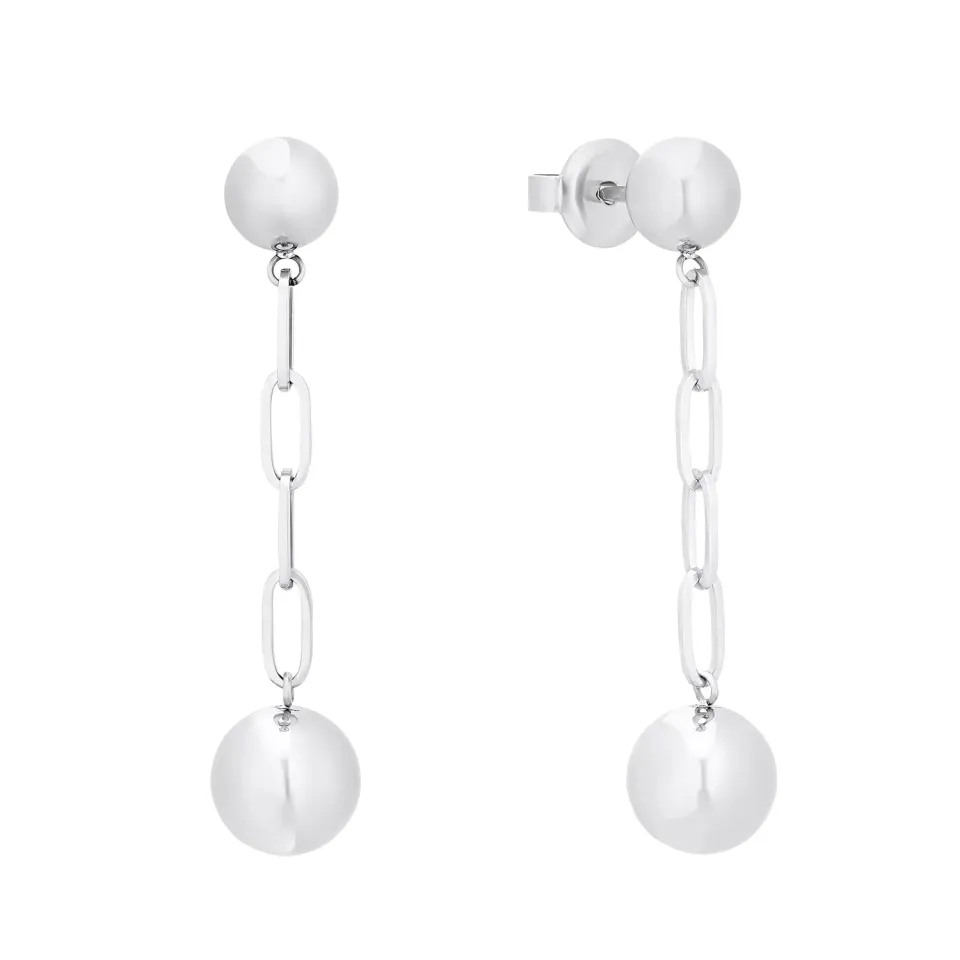 s.Oliver 2031476 boucles d’oreilles acier argenté 0,8 cm